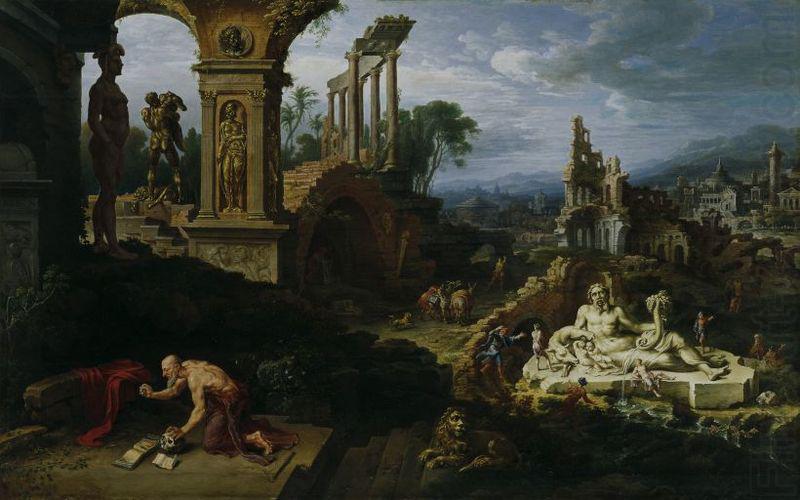 Landschaft mit dem Hl. Hieronymus, Maarten van Heemskerck